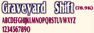 Graveyard Shift font